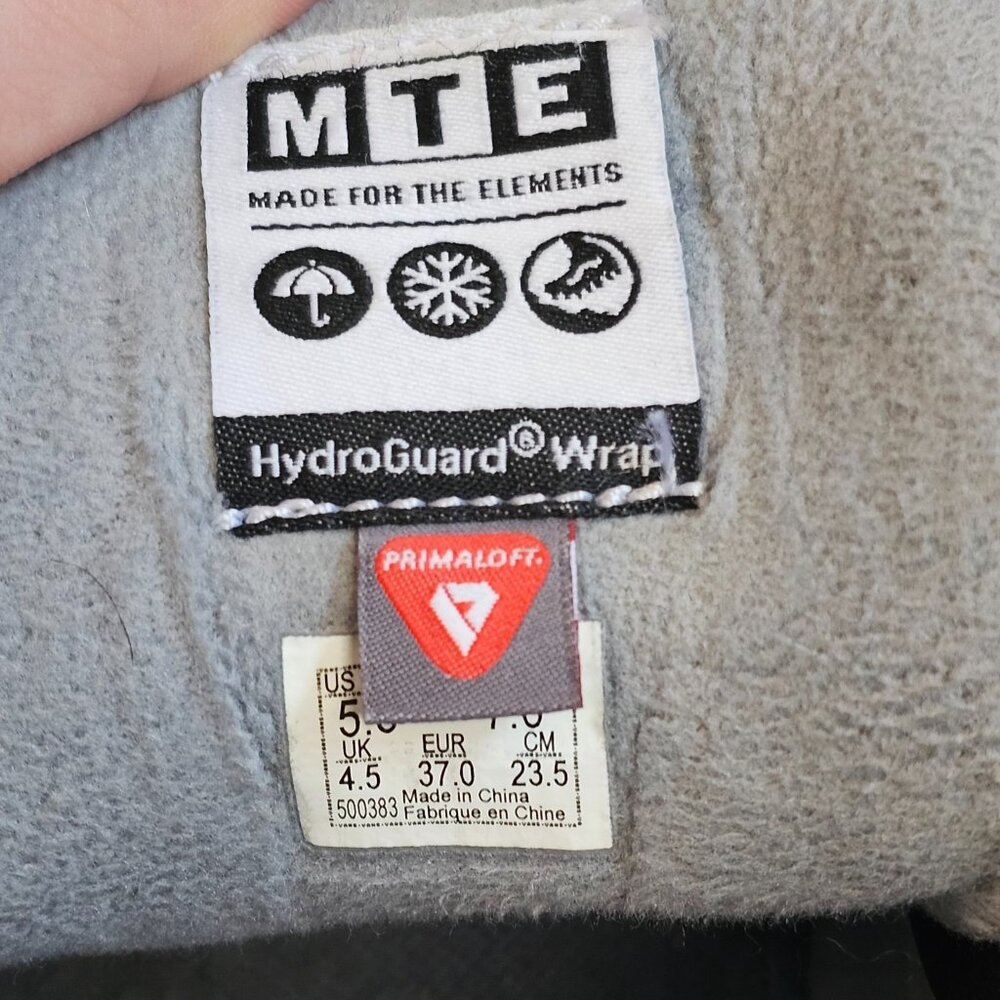 Vans Ultra Range MTE Primaloft Hydro Guard Wrap Grey Mens 5.5 Womens 7 Read - Picture 12 of 13